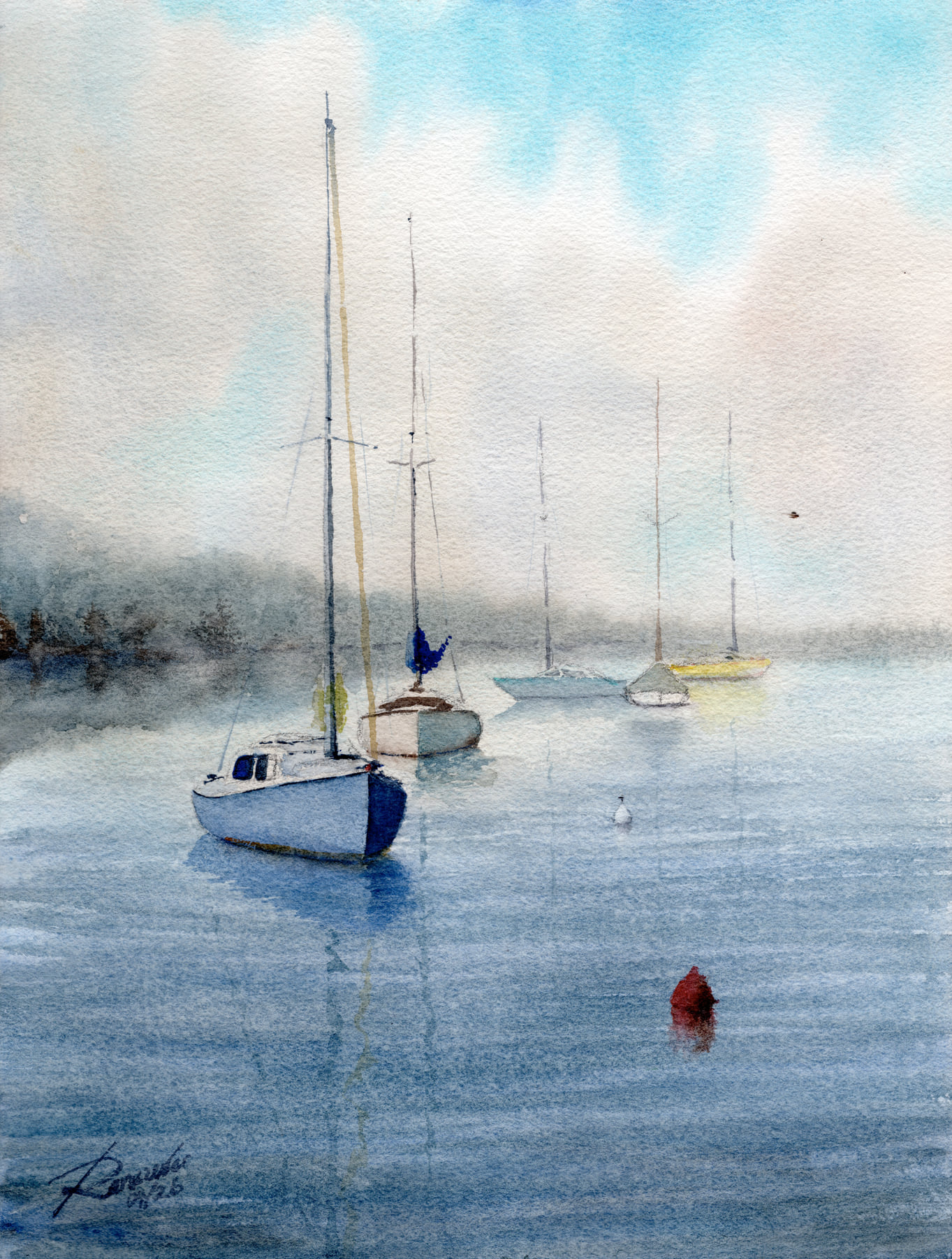 Boats in the morning