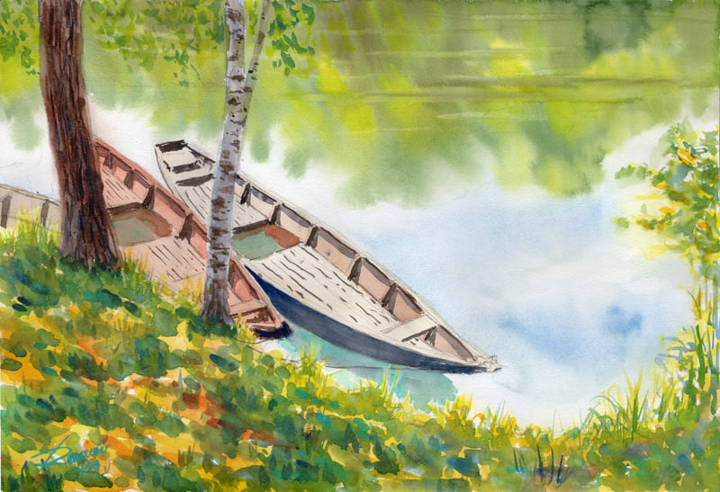 Boote in der Enns I