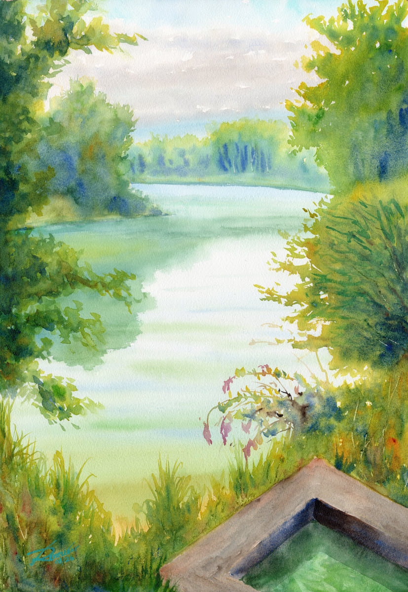 Morgendämmerung an der Enns